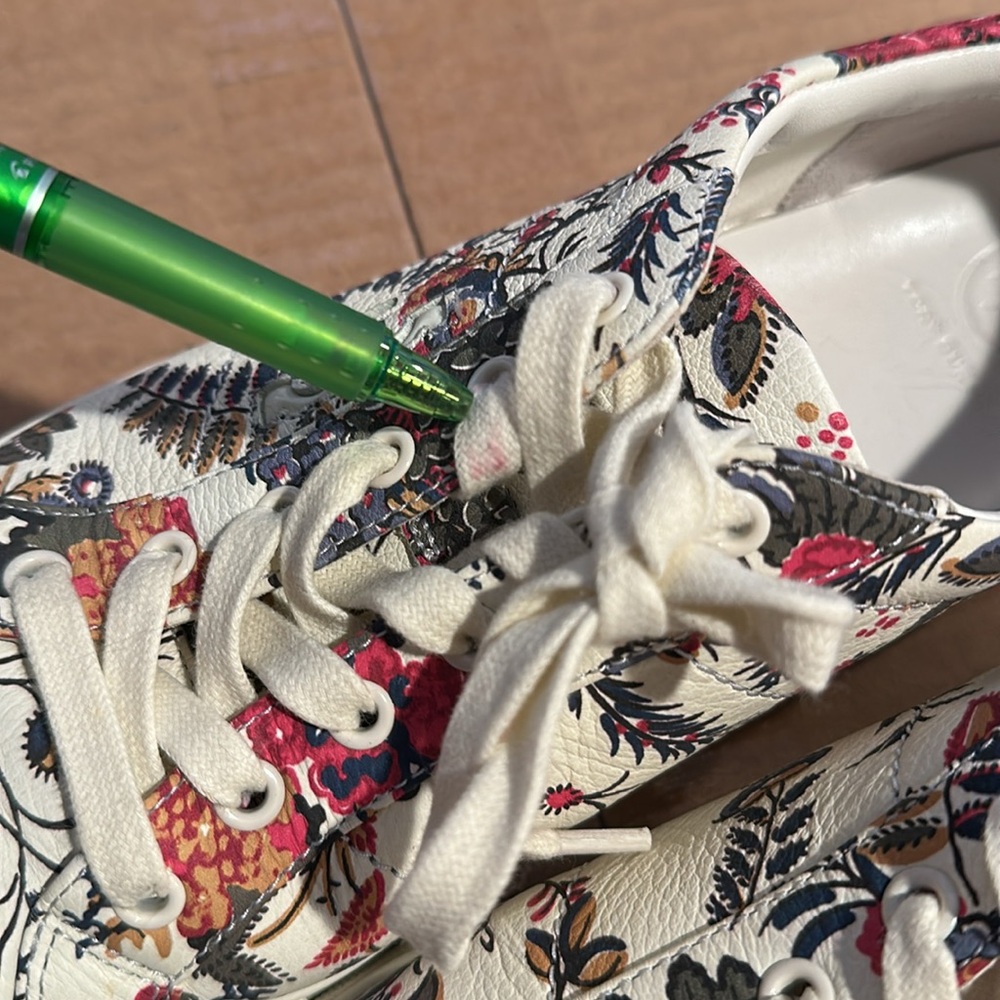 Tory Burch Amalia Spring Floral Sneakers 9.5 - Picture 9 of 13